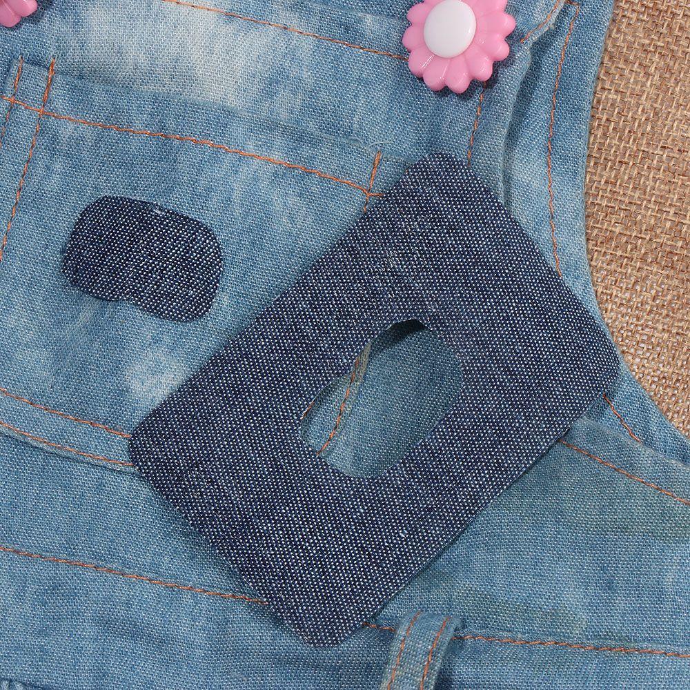 4Pcs New Pants Applique Knee Elbow Iron-on Fabric Patch Jeans DIY