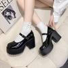 Women's Fashion Platform Pumps Super High Heels Buckle Strap Mary Jane Shoes Goth Party