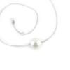 [L2022] - White 'Perla' Silver Necklace