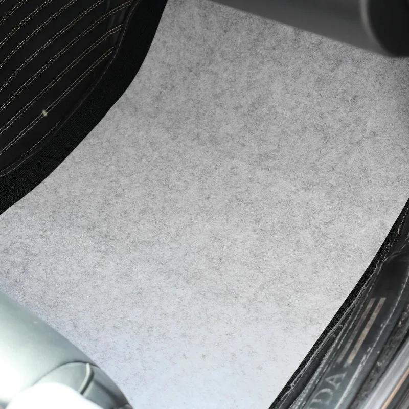 Универсальные одноразовые войлочные коврики для пола автомобиля Всепогодные подкладки Толстые Впитывающие Защитные чехлы Водонепроницаемые Аксессуары для интерьера автомобиля