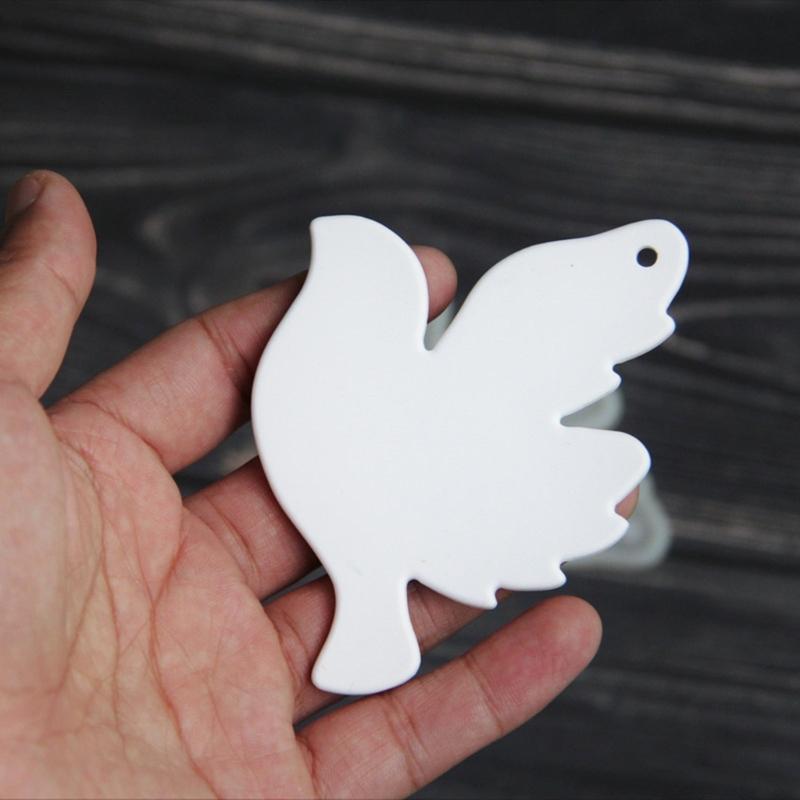 Flexible Silicone Doves Hanging Pendant Molds Hanging Ornament Mold Suitable for Craft Baking Party Decors and Holiday Present