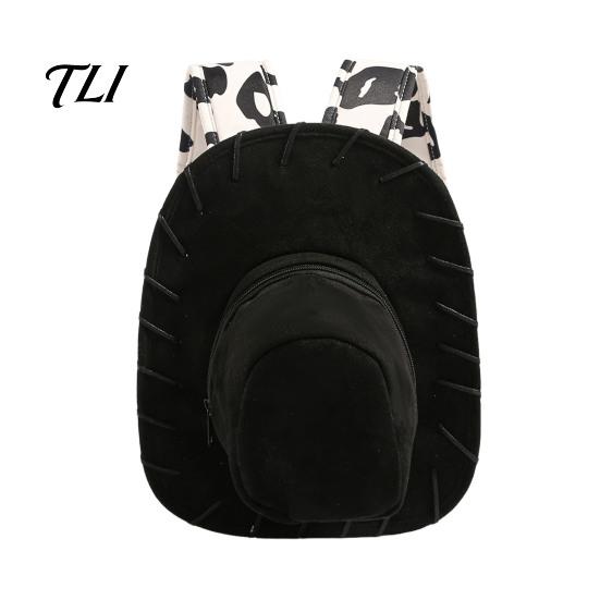 Lightweight Adjustable Shoulder Strap Bag Cowgirl Hat Backpack for Women, Western Style Backpack, Cowboy Boho Inspired Shape Daypack Country Concert,