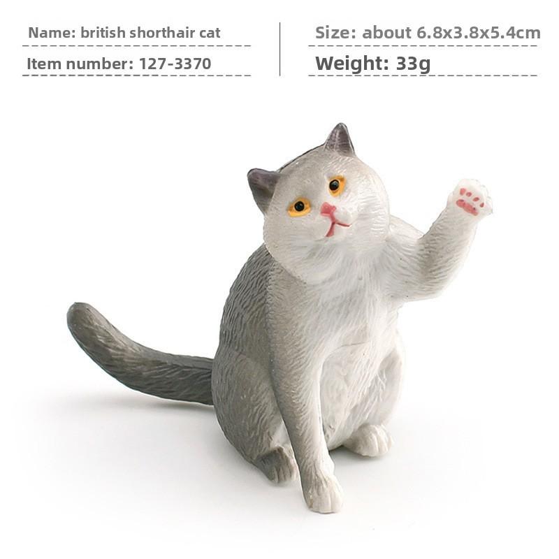 Кошка ПВХ Мультяшная Скульптура с Реалистичной Формой для Домашнего Дисплея Детский Подарок