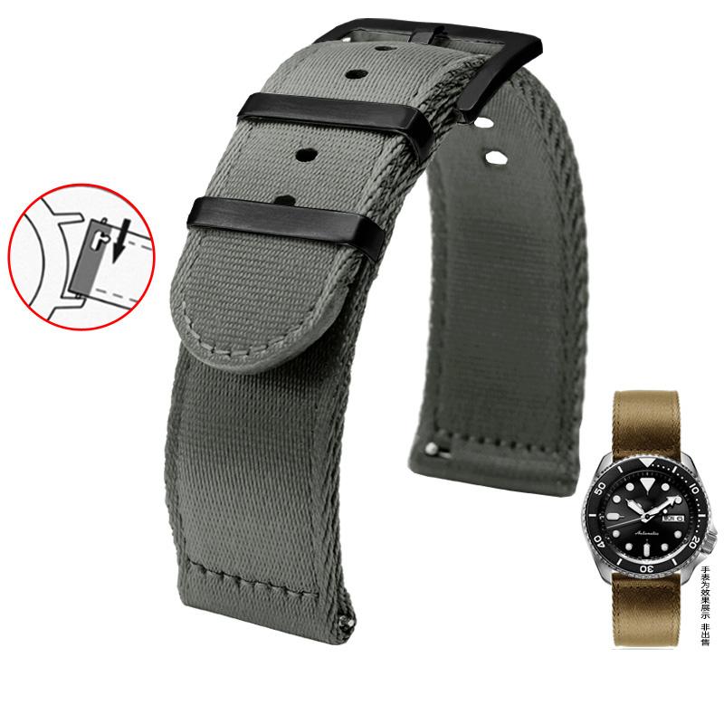 For 22mm Nylon 20mm Watchband Seiko Citizen Huawei Watch Bracelet Wristwatches Band Nylon Watch Strap Quick Release Bar