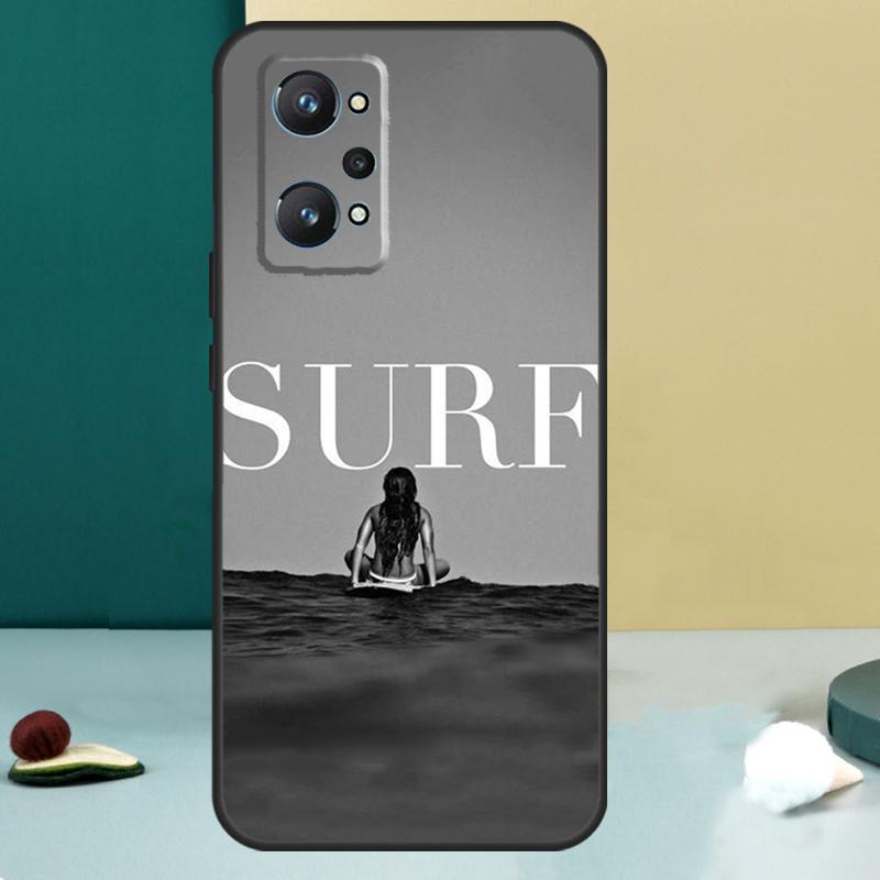Чехол для Realme GT 6T 5 6 GT 7 Pro C67 C75 C61 C55 C53 C51 C21Y C25S 10 11 12 13 14 Pro Plus с изображением доски для серфинга, серфинга, девушки-серфера