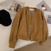 Short Jacket Women Korean Camel Fashion Long Sleeve Flight Suit Harajuku Single Breasted Loose Female Vintage Coats