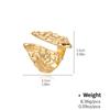 Irregular Gold Color Geometric Chunky Open Rings for Women Men Punk Aesthetic Adjustable Finger Ring Fashion Jewelry Party Gift