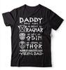 Men's Viking Dad T-Shirt Ragnar Thor Odin Norse Mythology Tee Retro Streetwear High-quality Crew-neck Short-sleeved Men's Tshirt