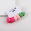 New Korean Multicolored Wide C-Shape Acrylic Hoop Earrings 3 Pair/Set Neon Geometric Moon Earrings Statement Jewelry for Women