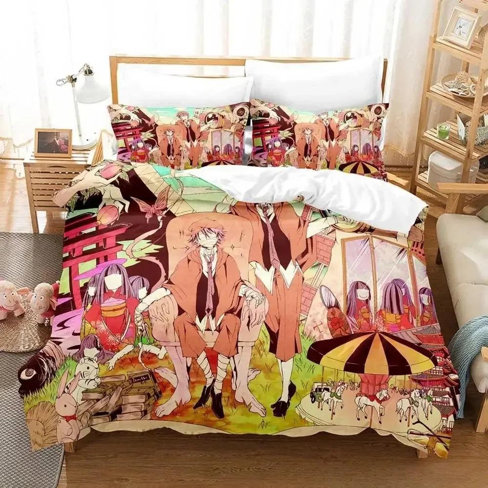 Модный комплект постельного белья Bungou Stray Dogs S4 с рисунком из мультфильма «Аниме» из трех предметов для взрослых и детей, для спальни, пододеяльник, наборы с 3D-принтом, кавайное аниме