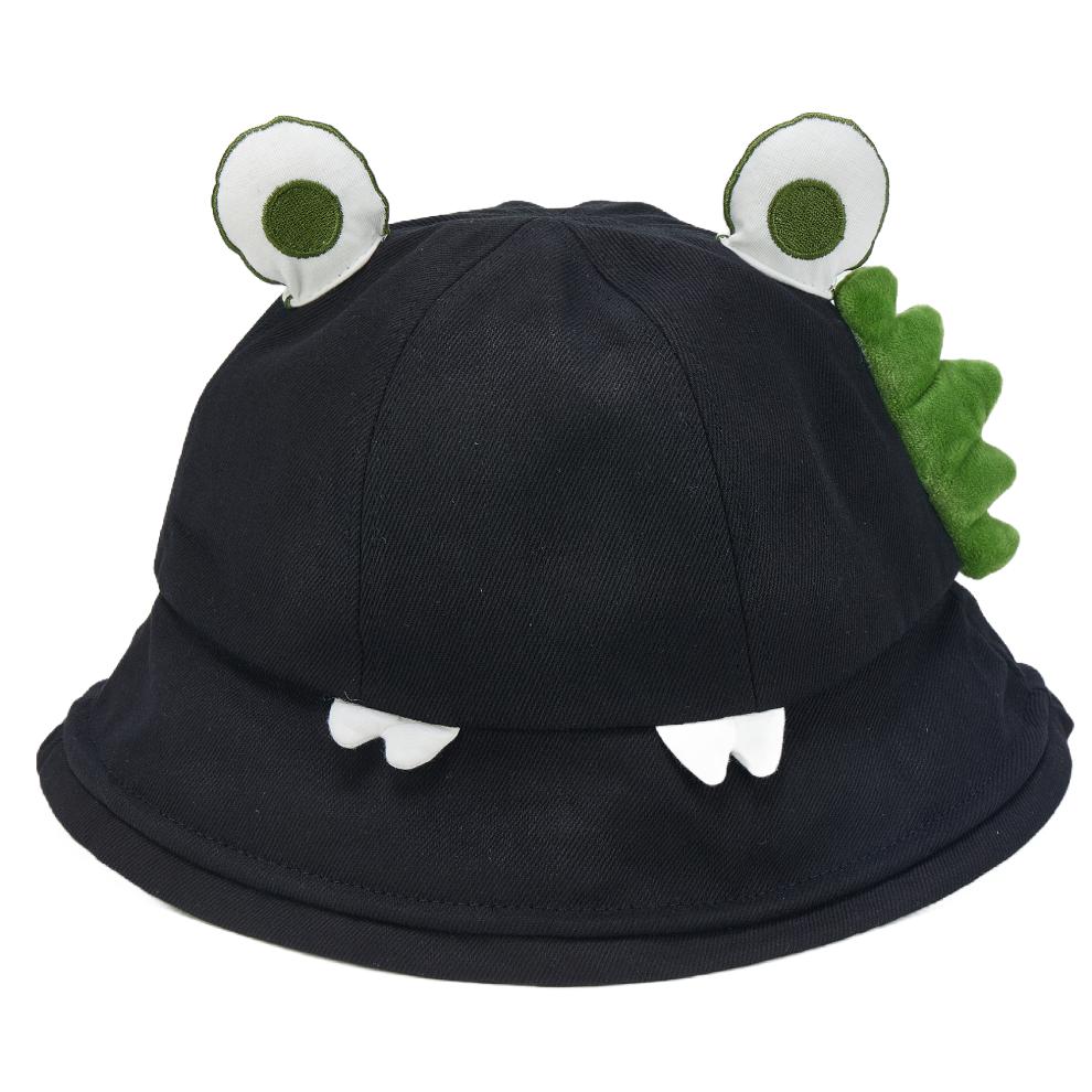 (One Size, Black) Women Frog Bucket Hat, Cute Cartoon Wide Brim Sun Hat Lightweight Summer Cap