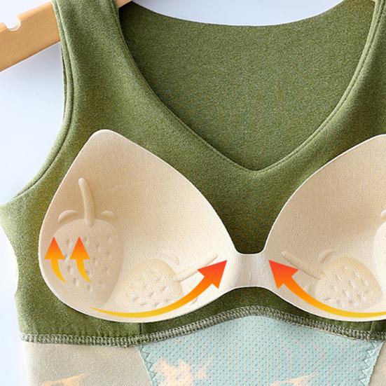 Зимний женский терможилет с нагрудными накладками, бесшовный бархатный, с быстрой фиксацией температуры, согревающий, облегающий, эластичный, без рукавов, внутренняя одежда, майка