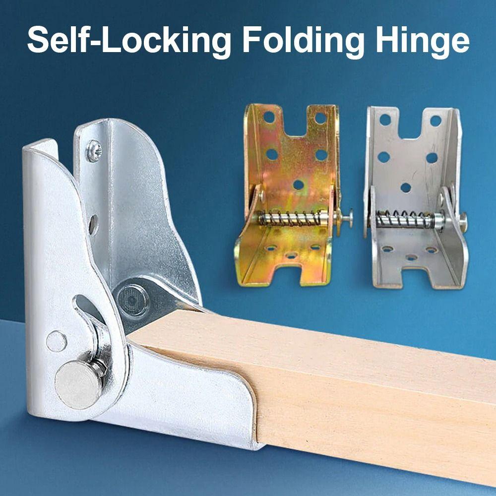 Extension Foldable Fold Feet Hinges Support Frame Table Leg Fittings Self-Locking Folding Hinge