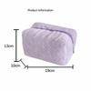 Multi Candy Colors Plush Pencil Case Rectangular Shape Portable Plush Hand Pouch  Lady Daily Carry