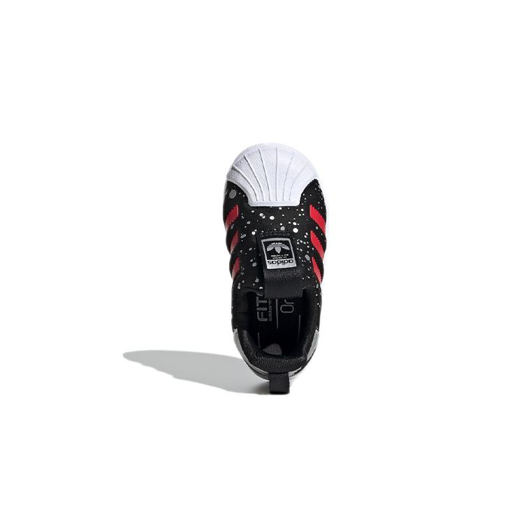 adidas Оригиналы SUPERSTAR 360 Коллекция Superstar 360 I Дышащие Низкие Кроссовки для Малышей Черно-Красные Для Младенцев и Малышей FV3435