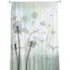 Autumn Theme Dandelion Flowers Tulle Curtains for Bedroom Modern Voile Curtains Home Decoration Window Curtains