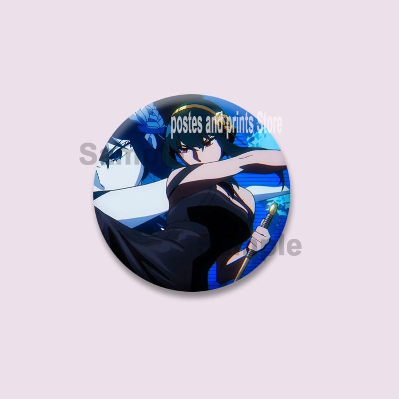 Anime SPY×FAMILY Yor Forger Brooches Cartoon Character Cosplay Badges Manga Role Soft Buttons Lapel Pins Hat Backpack Ornaments