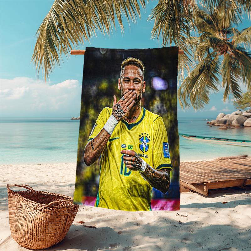 1pc Music Sports Fusion Microfiber Quick Dry Beach Towel Absorbent Soft Oversized Sand Free Towel for Travel Pool Gym Swimming Yoga 20a129