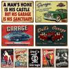 Garage Metal Sign House Plaque Metal Poster Tin Sign Plate Wall Posters Vintage Retro Aesthetic Room Decor Wall Art Decoration