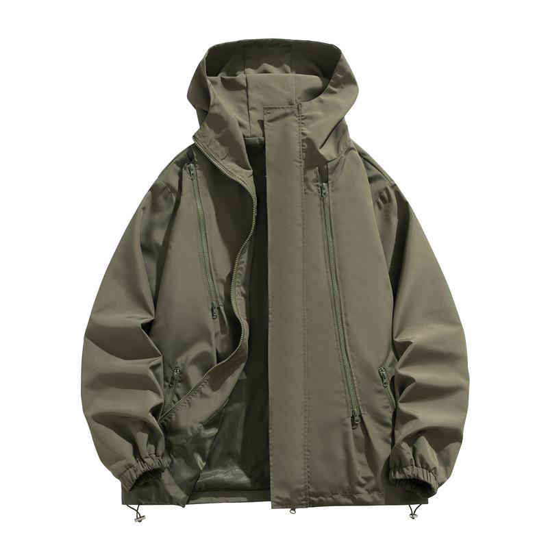 Куртка мужская уличная три-в-одном утепленная куртка осень-зима новый стиль съемная подкладка ветрозащитная куртка с капюшоном для мужчин