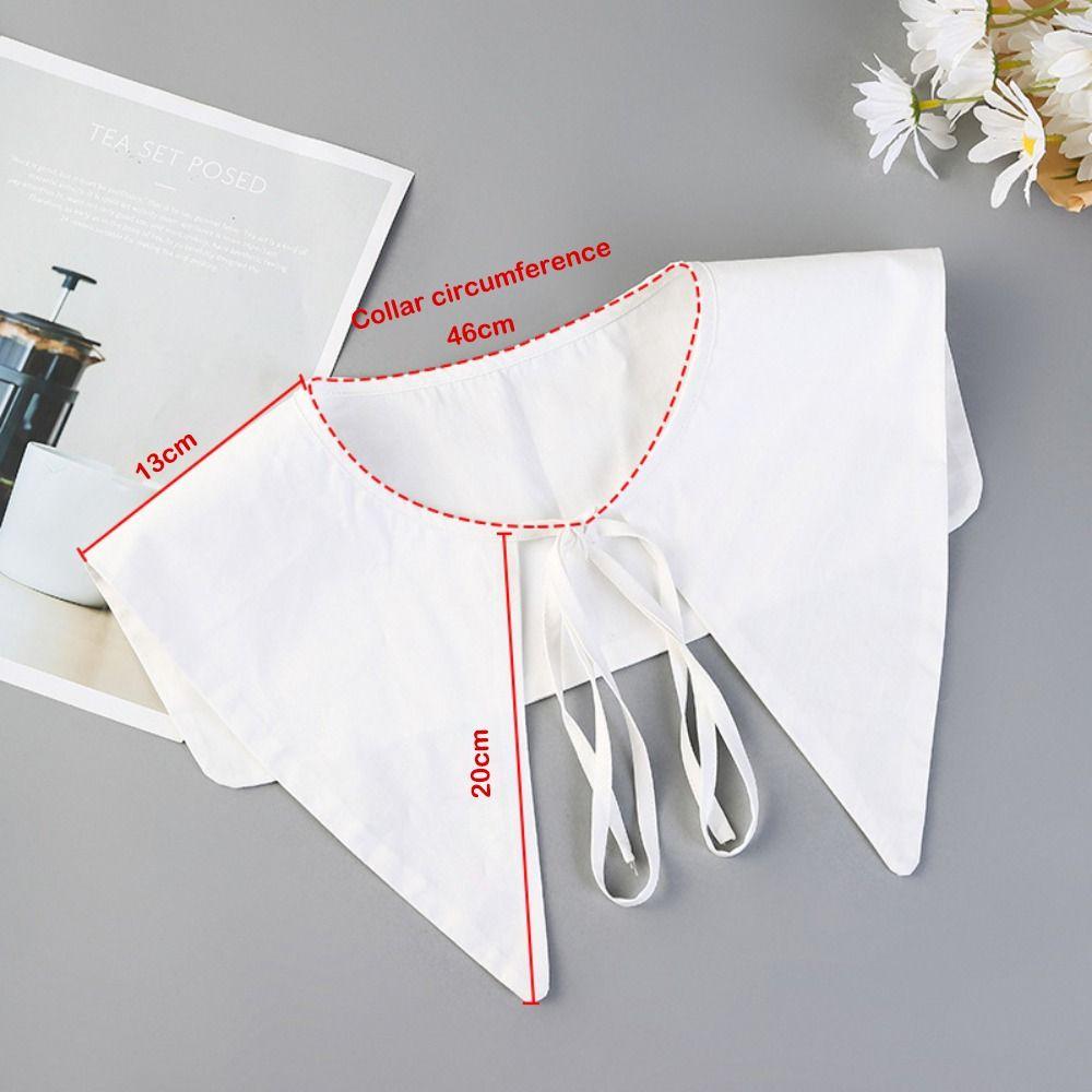 Хлопковый накладной воротник DIY Шаль-накидка Шаль-накидка Украшение Съемный накладной воротник Женщины Девушки