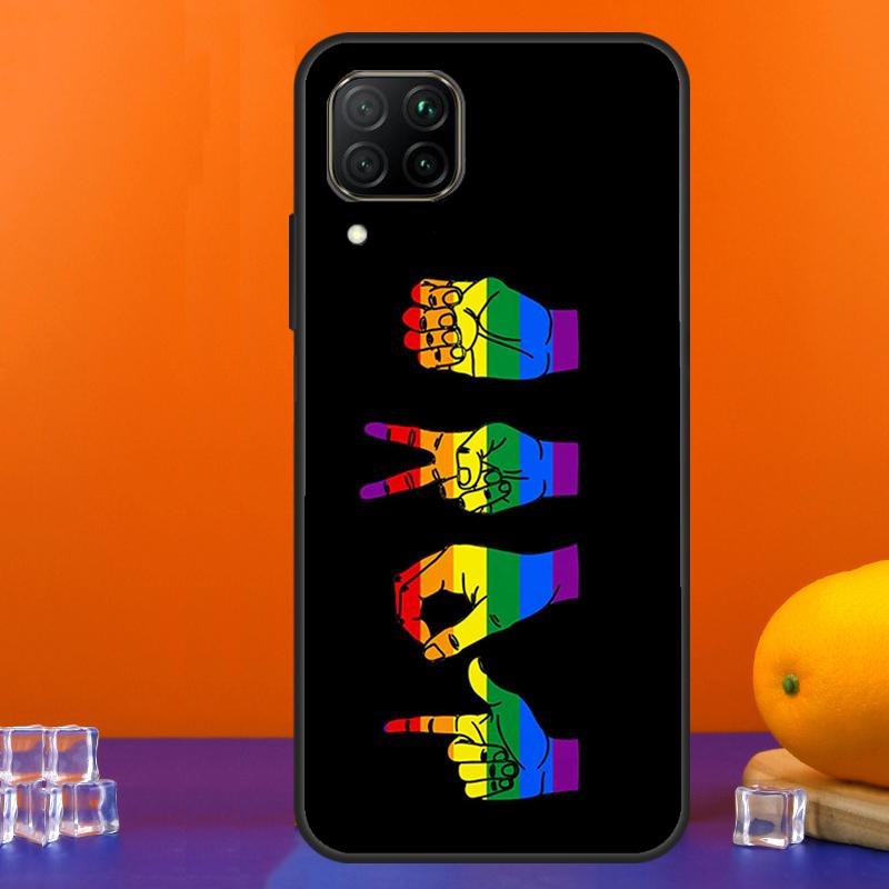 Gay Lesbian LGBT Rainbow Pride ART For Huawei Nova 7i 8i 11i 12i 12s 9 10 SE Y91 Y90 Y60 Y70 Y72 Y61 P30 P40 Lite P60 Pro Case