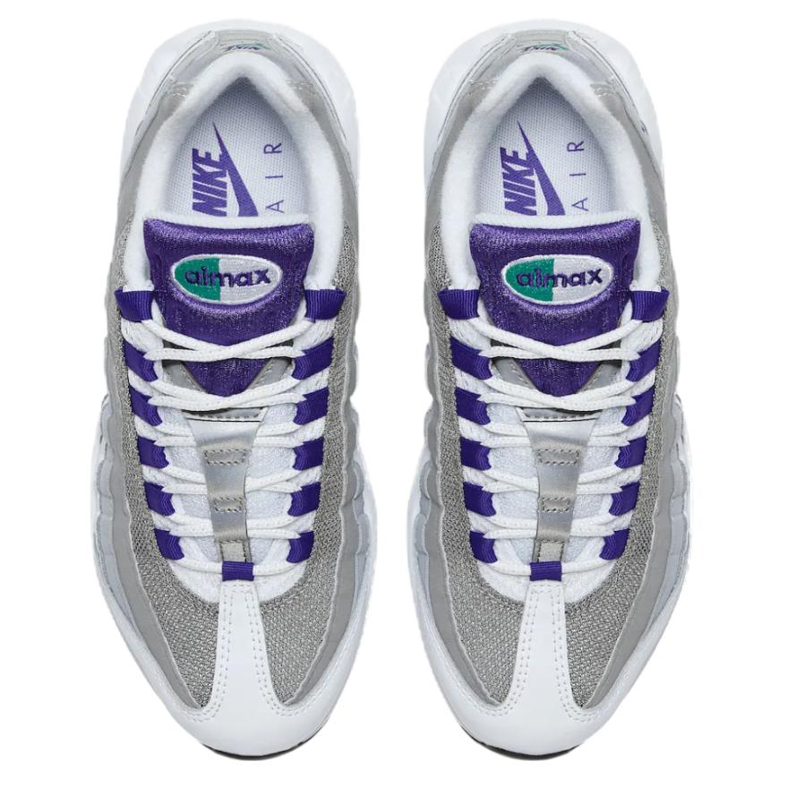 Nike Air Max 95 Низкие Повседневные Беговые Кроссовки Устойчивые к Истиранию Женские Бело-Фиолетовые HJ5996-100