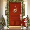 3pcs Christmas Door Knob Ornaments Festive Hanging Decorations Snowman Santa Claus Elk Ornaments for Home Party Xmas Tree Decor