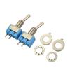 10pcs MTS-101 2 Pin SPST ON-OFF 2 Position 6A 250V AC Mini Toggle Switches Kit 6A 125V AC 3A 250V AC MTS-101 Electrical Parts
