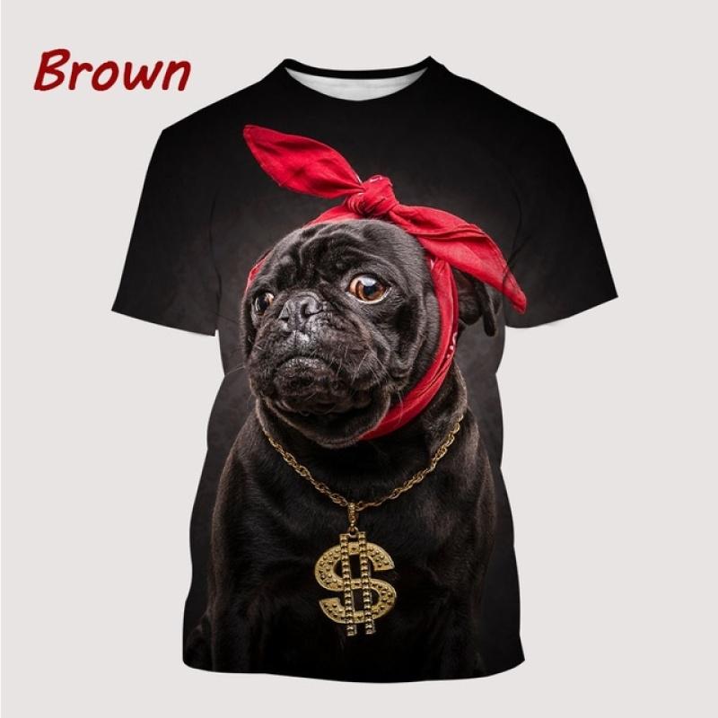 Мужская рубашка с мопсом | Футболки с мопсами | Рубашки Топы | Футболка с изображением мопса | Рубашка с 3d мопсом — крутая новинка для мужчин