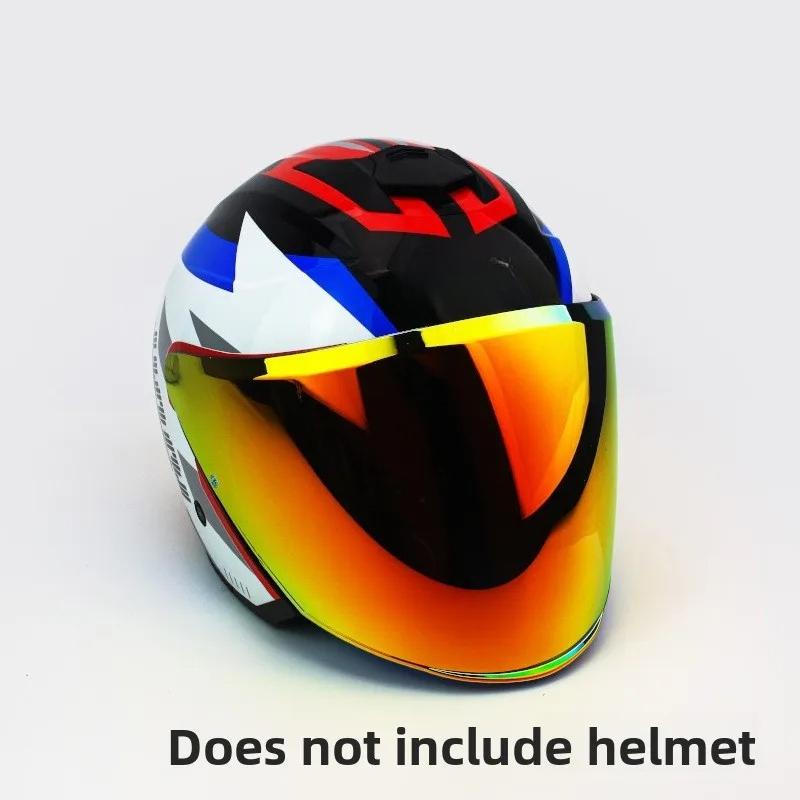 Motorcycle Helmet Visor Lens for LS2 OF626 Helmet Discoloration Lens Shield Lens Motorcycle Helmet Replacement Accessories