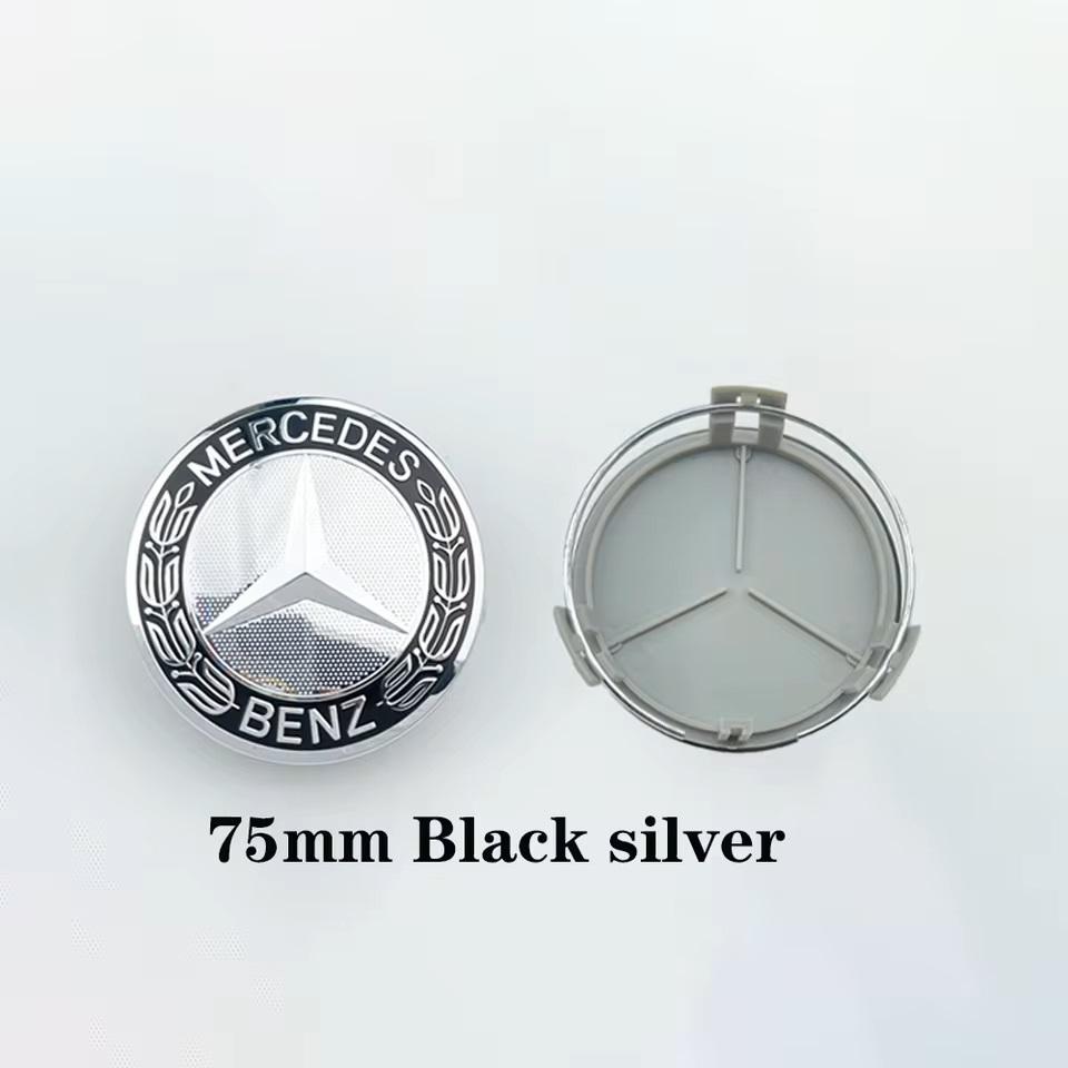 SRGK3 75mm 4pcs car wheel hub center cover replacement badge suitable for Mercedes Benz W203 W205 W204 W221 W222 W220 W212 W211 W210 W
