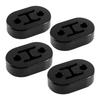Universal Car Two-Hole Exhaust Pipe Mount Bracket Lifting Lug Modification Plus Long Muffler Support Shock Absorber Hanging Glue