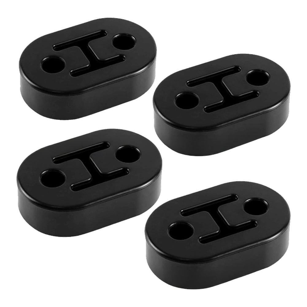 Universal Car Two-Hole Exhaust Pipe Mount Bracket Lifting Lug Modification Plus Long Muffler Support Shock Absorber Hanging Glue