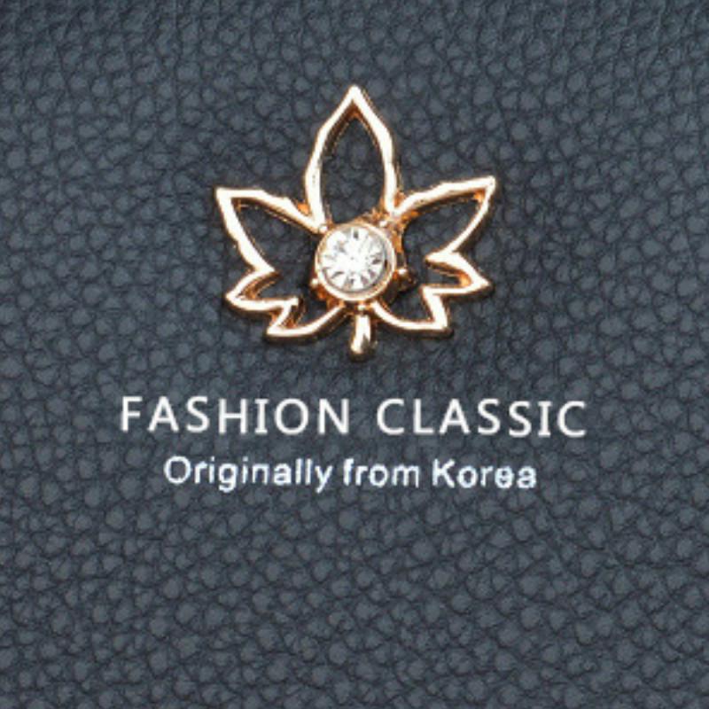 Новый женский кошелек женский длинный модный на молнии большой емкости личи узор лист кошелек клатч сумка