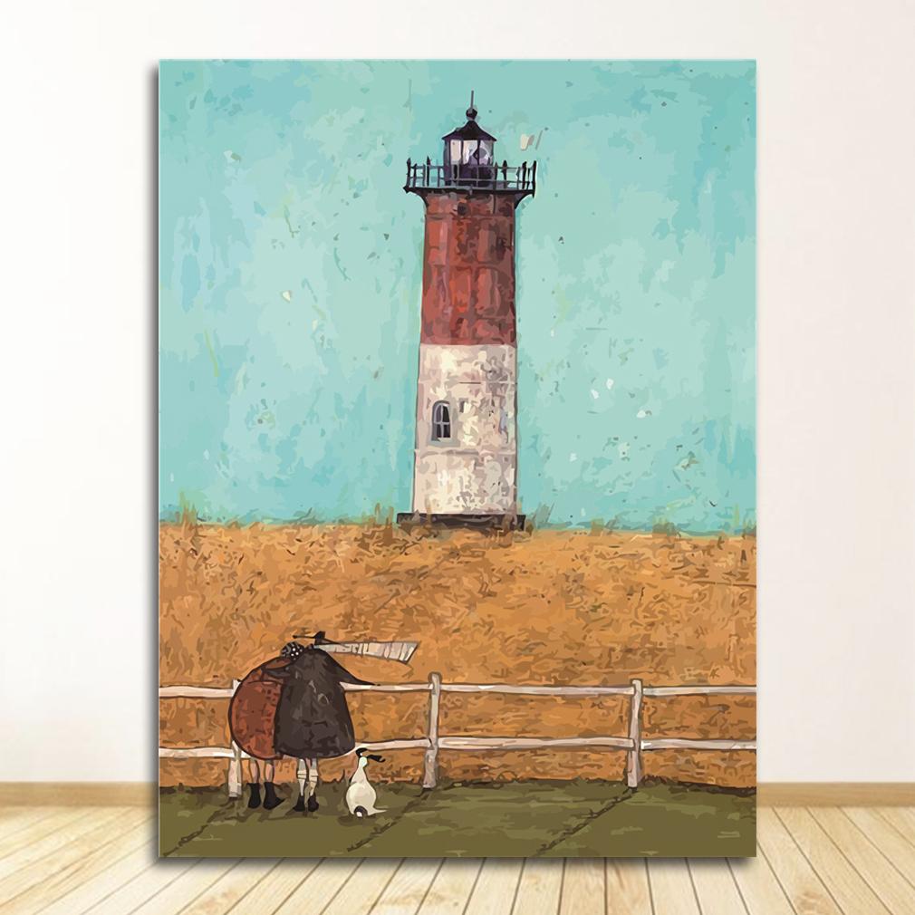 Винтажный скандинавский абстрактный пейзаж с любовью, собаками, домашними животными, холст, настенные художественные картины, постеры и принты, фотографии, домашний декор для гостиной