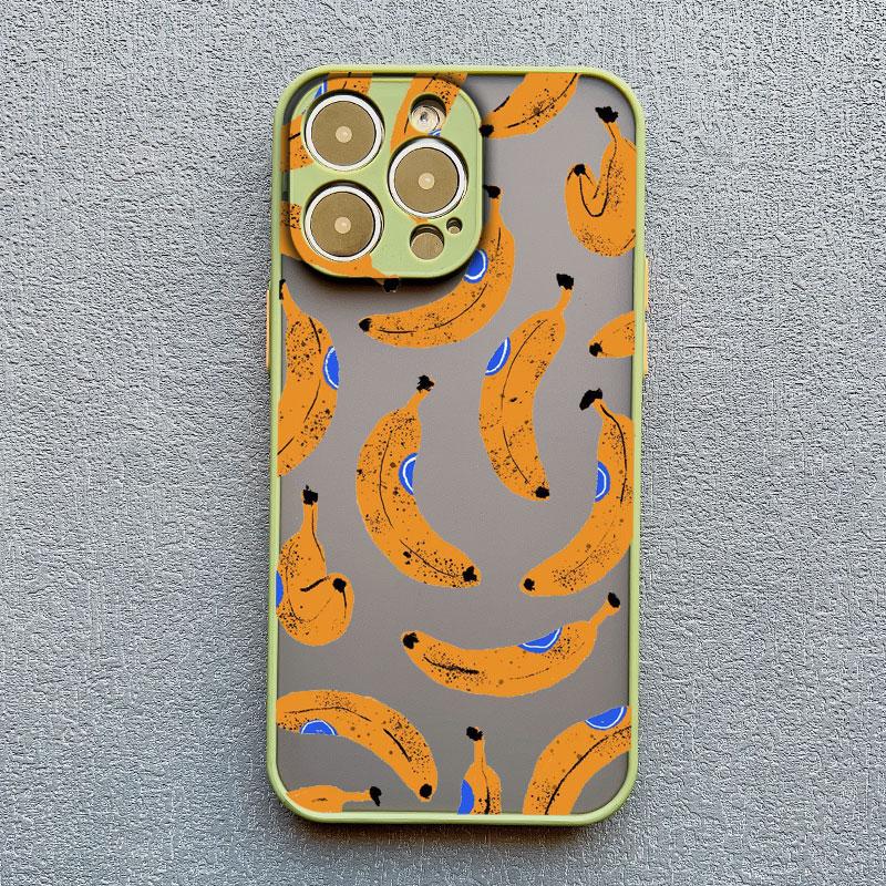Чехол для телефона с рисунком фруктов Банан Клубника для iPhone 14 13 12 11 Pro Max Mini 15 Plus Pro Max X XS XR 7 8 Plus Ударопрочные чехлы