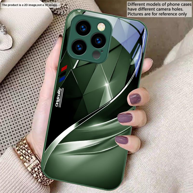 Абстрактный Треугольник Для iPhone 17 Air 16 E 15 14 13 Plus 12 mini 17 Pro Max 11Pro XR Xs X 7 8 11 Закаленное Стекло Чехол для Телефона