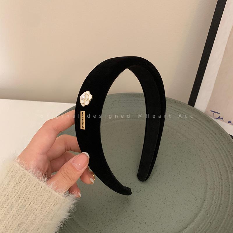 Повязка на голову вафельная конфетного цвета: Высокая тулья, Улучшенная губка для умывания лица, Широкий обруч для волос для ранней весны.