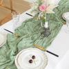 35 x 72 inch Black Cheesecloth Gauze Table Runner Wedding Decor Boho Arch Draping Gauze Event Centerpiece Shower Runner