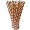Individually Wrapped Biodegradable Striped Paper Straws