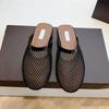 Semi-new Women's Thick and Breathable Shoes Outer Wear and Temperament Bag Head Mesh Semi-cool Slippers