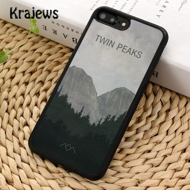 Krajews Welcome To Twin Peaks Black Phone Case Cover For iPhone 17 Air 16 15 14 plus 11 12 13 pro max coque Fundas