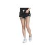 Originals Laced Shorts Logo Embroidered Drawstring Elastic Waist Straight Regular Shorts Women Bottoms Black IU1292