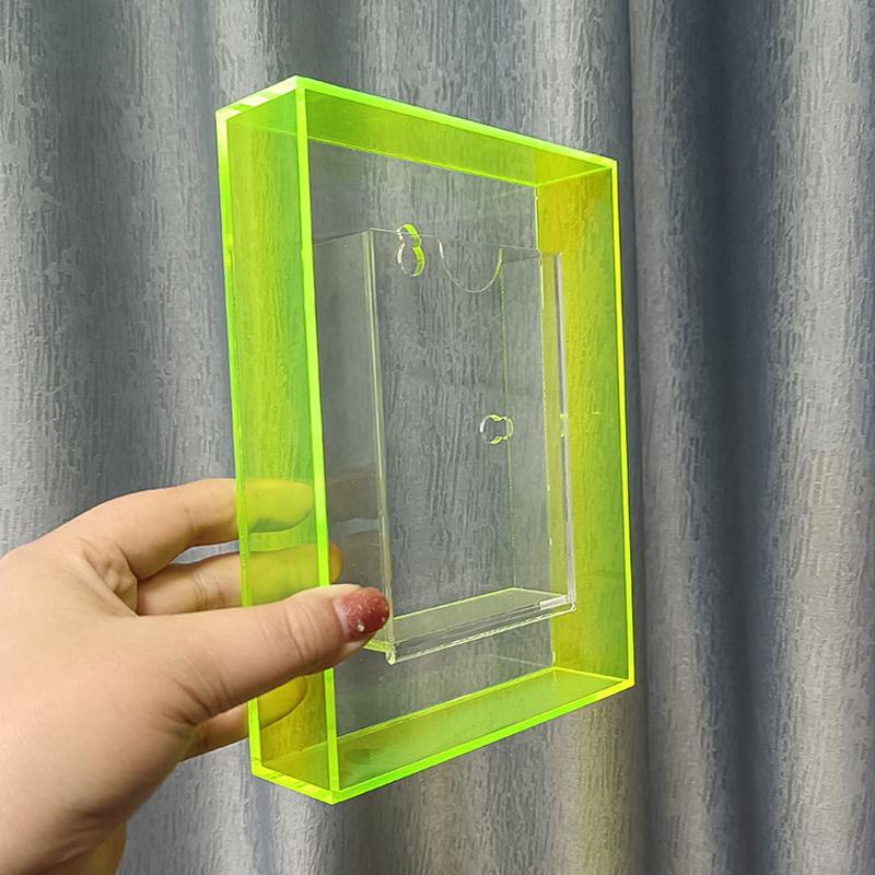 Home Decor Acrylic Square Photo Frame Box Photo Frame Box Transparent Bedroom Office