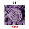100PCS51Colors Wax Bean Envelope Invitation Letter Stamp Sealing Wax Special Mud Sealing Wax
