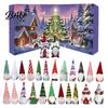 Christmas Countdown Gift for Kids 2026 Gnome Advent Calendar, 24 Day Box Set with Faceless Tree Hanging Pendants Plush Dolls, Xmas Ornaments