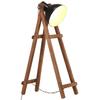 Floor Lamp Black Mango Solid Wood E27