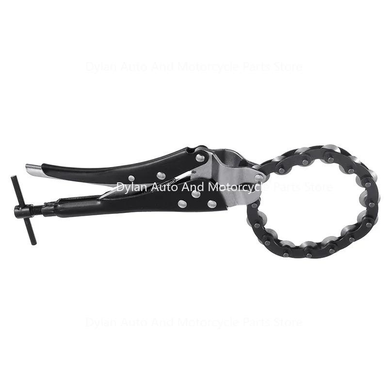 Heavy Duty Chain Pipe Cutter Chain Exhaust Pipe Cutter Tool Multi-Wheel Blade Tail Steel Tubing Cutter Cutting Locking Pliers