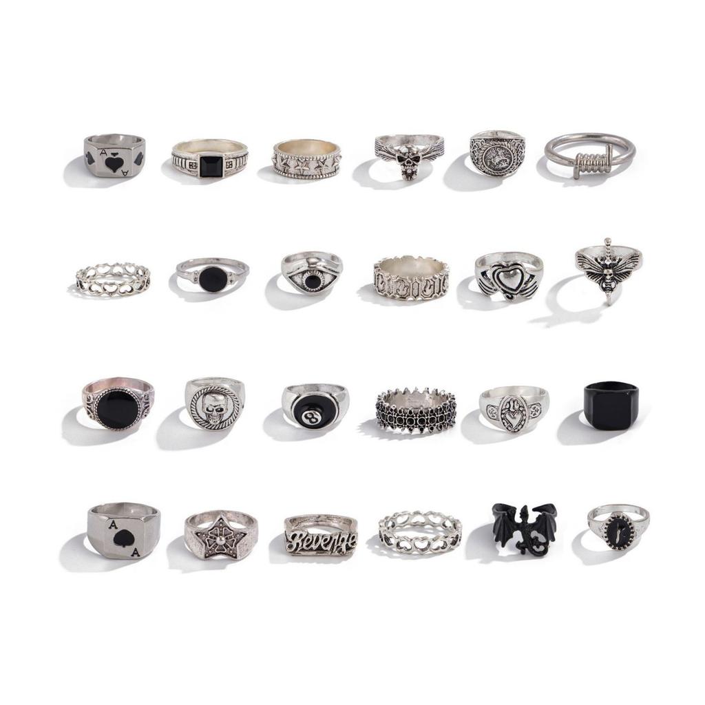 Преувеличенный и Доминирующий Мужской Набор Колец Хип-Хоп Горячая Распродажа Кольцо Мужские Модные Персональные Ювелирные Изделия